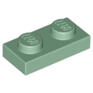 Plaat 1x2 Sand Green